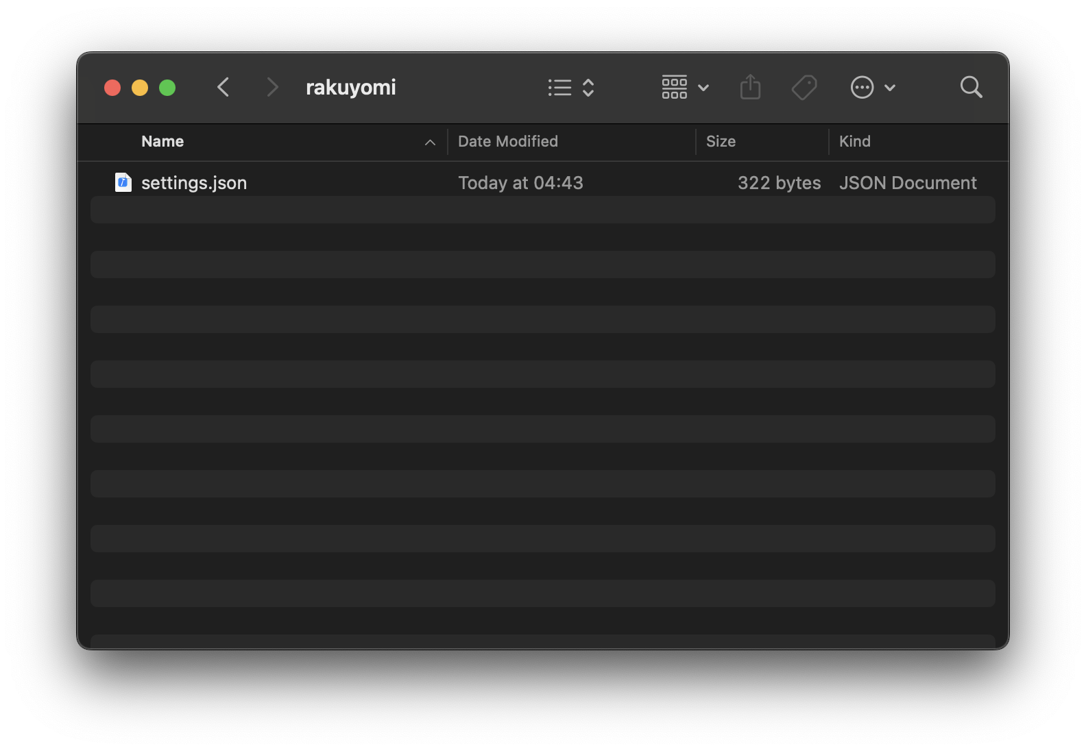 settings file