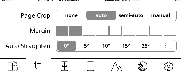 Page crop